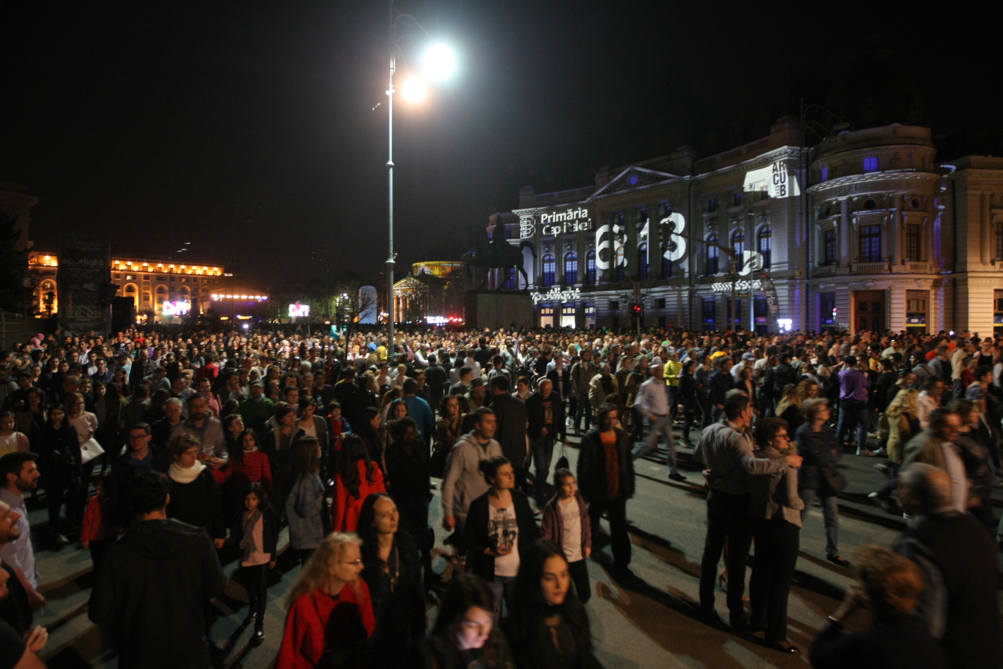 VIDEO. Spotlight 2018 - Bucharest International Light Festival a început! Clădiri emblematice, incluse în premieră în proiect