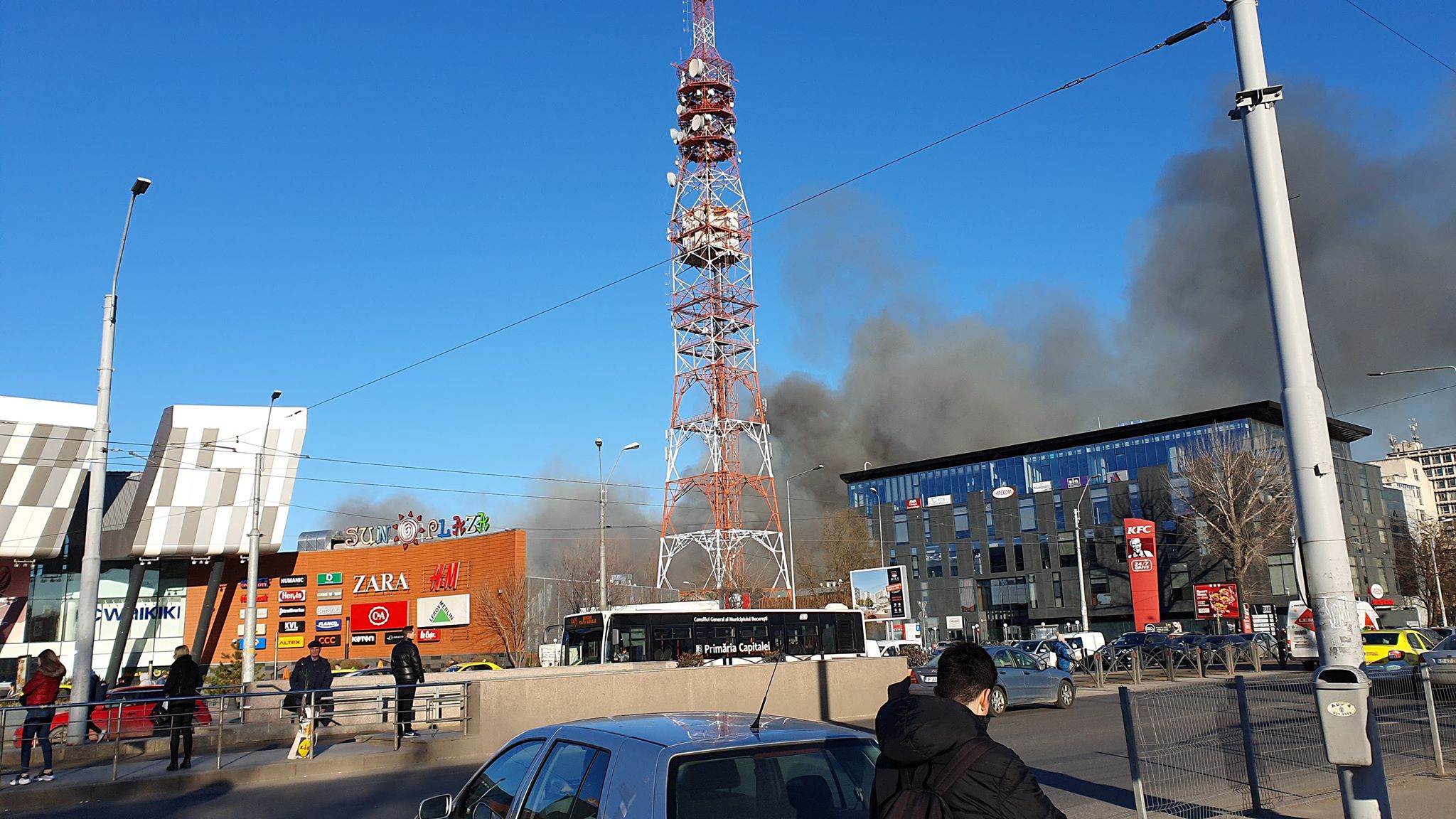 Incendiu puternic în Delta Văcărești. ISU București: Focul a fost provocat