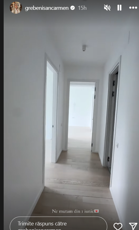 Imagini din apartamentul lui Carmen Grebenișan. Vedeta și iubitul ei se vor muta împreună. „Mi-am dorit mult să am ceva organic. Este un vis”