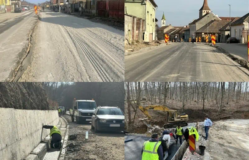 FOTO. Lucrări în ritm alert pe Transalpina de Apuseni. Până la sfârșitul anului, un lot de 43 km va fi gata
