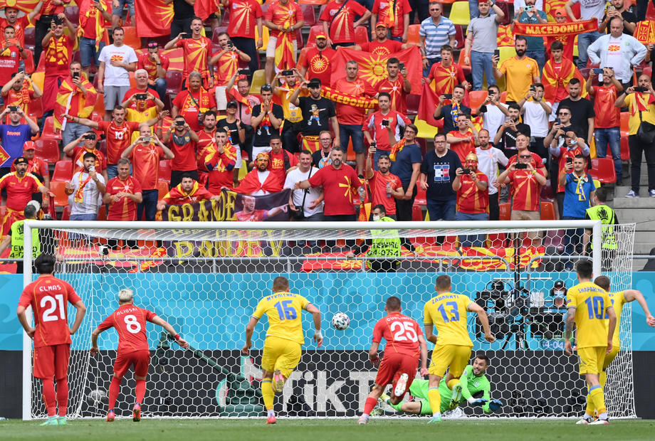 Ucraina a învins Macedonia de Nord, în cel de-al doilea meci de la Euro 2020 jucat pe Arena Națională