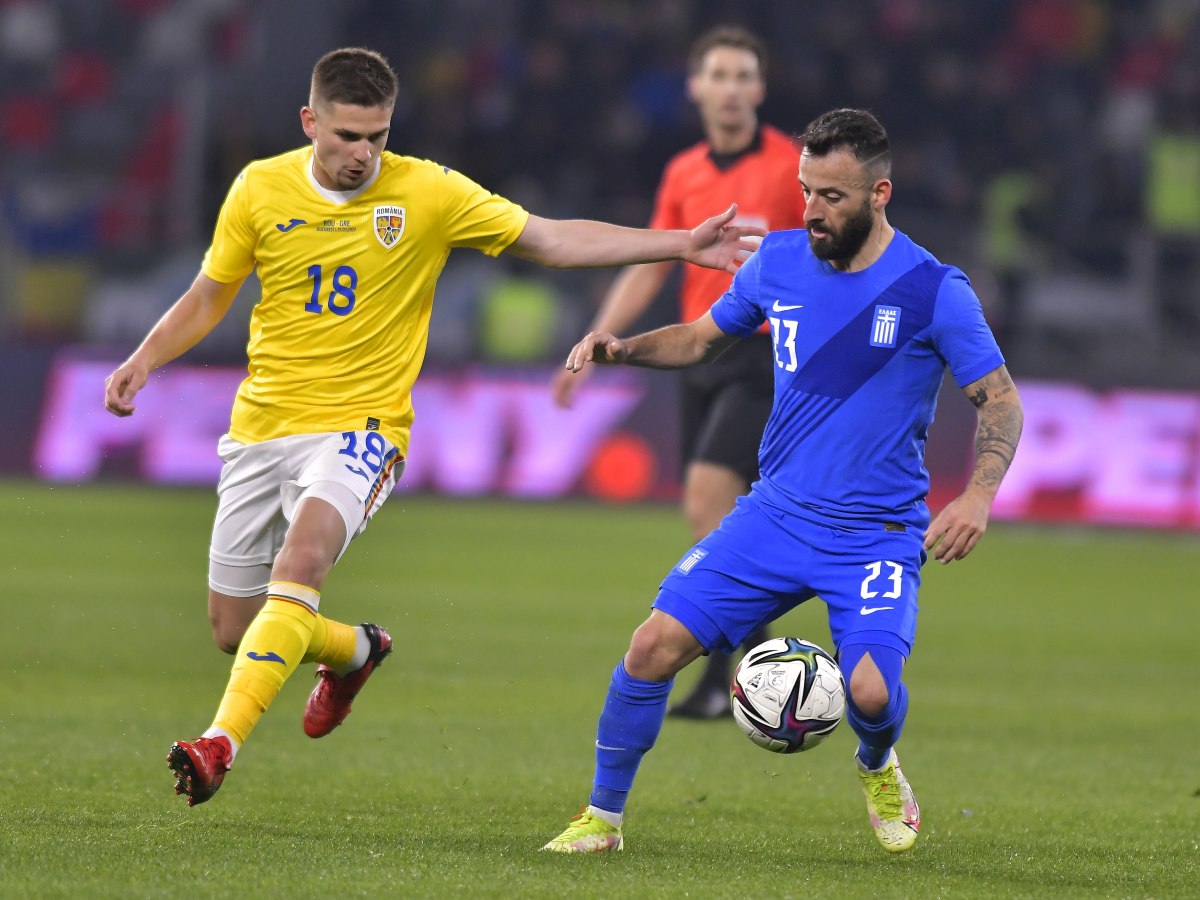 Edi Iordănescu, debut cu înfrângere pe banca naţionalei. România-Grecia 0-1, într-un meci amical