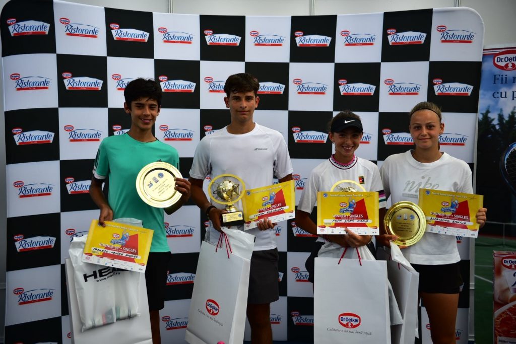 Maria Popa și Alexandru Coman, câștigători ai celei de opta ediții a Dr. Oetker Junior Trophy la tenis. Poveste specială a câștigătorului trofeului „Florența Mihai”