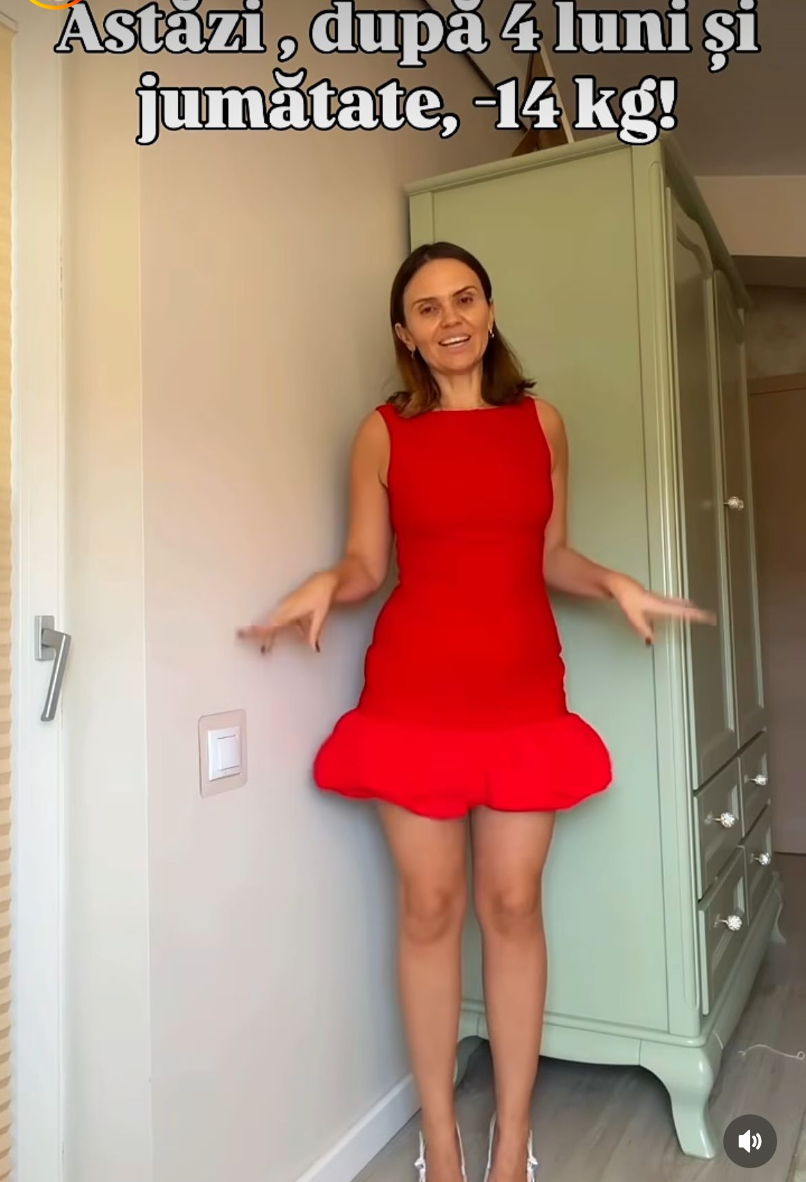 Imagini cu Cristina Șișcanu, după ce a slăbit 14 kilograme. Soția lui Mădălin Ionescu a îmbrăcat o rochie mini