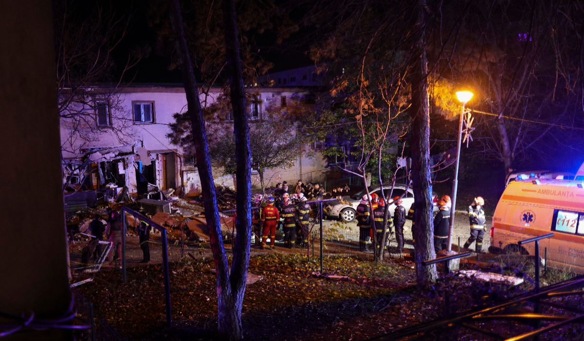 Primele imagini după explozia din Buftea: cum arată parterul blocului după ce a fost complet distrus