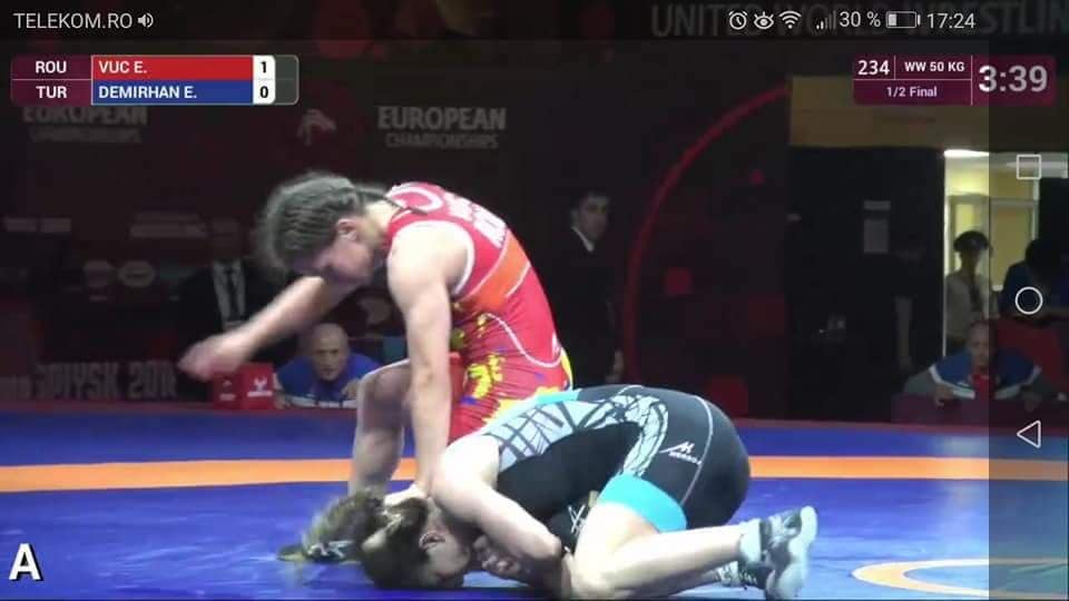 Campionatele Europene de lupte Rusia 2018. Alina Vuc a pierdut finala categoriei 50 kg, dar rămâne cu argintul