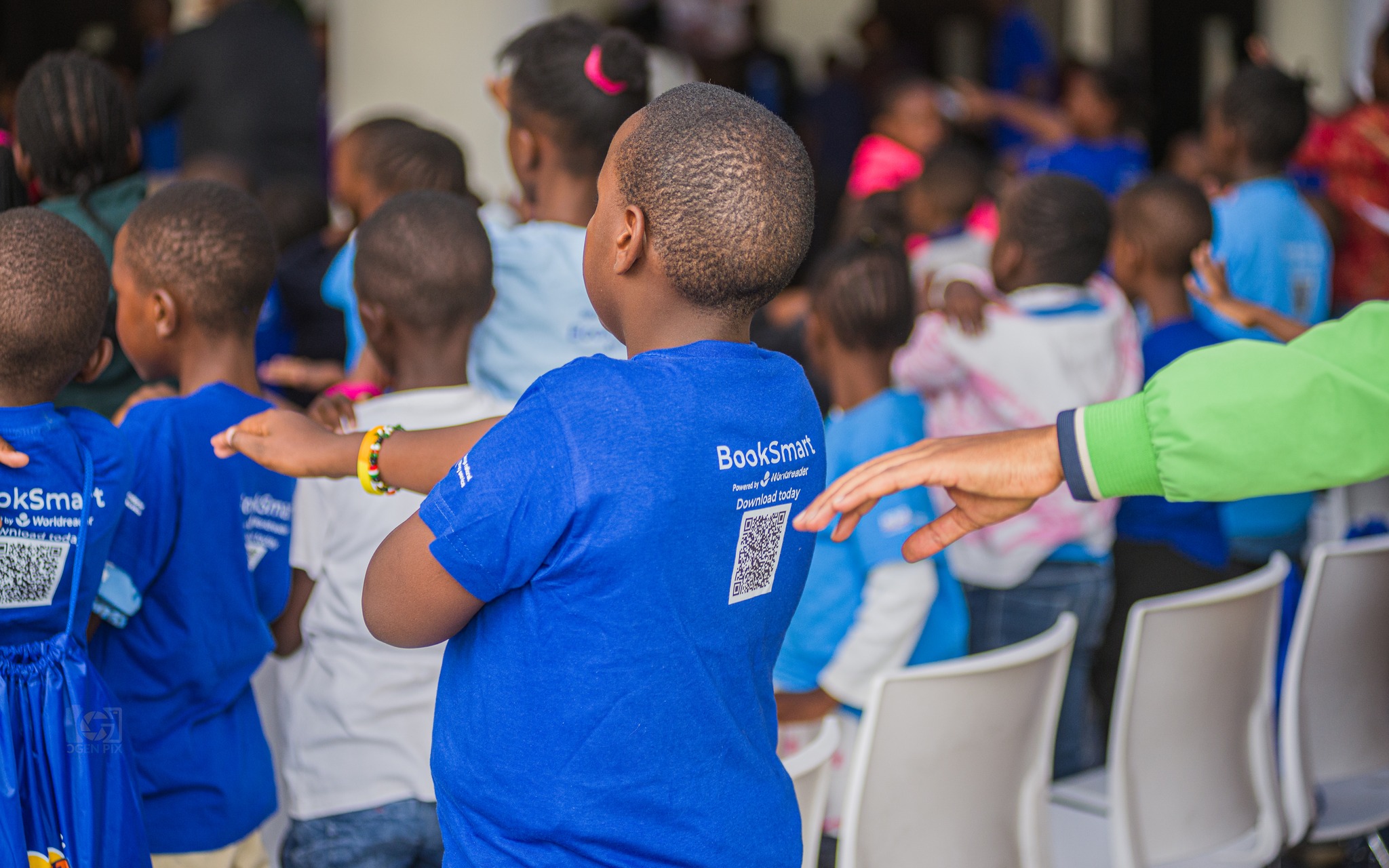Kids engage in fun activities during the World Readers Awards at Kenya National Library.
