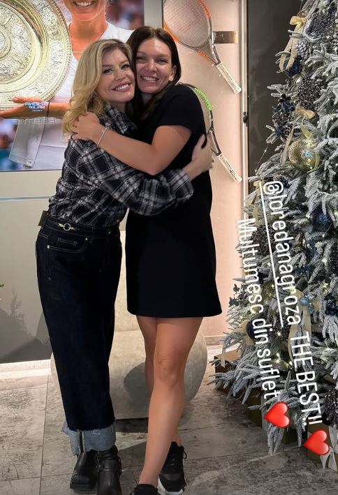 Simona Halep s-a distrat de Revelion cu Loredana Groza. A cântat și a dansat împreună cu artista VIDEO