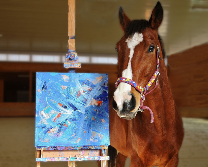 Metro the painting racehorse [Gallery30]