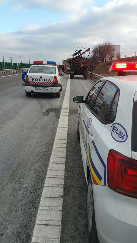 Accident pe Autostrada Soarelui.  Două persoane au murit. Traficul este blocat VIDEO