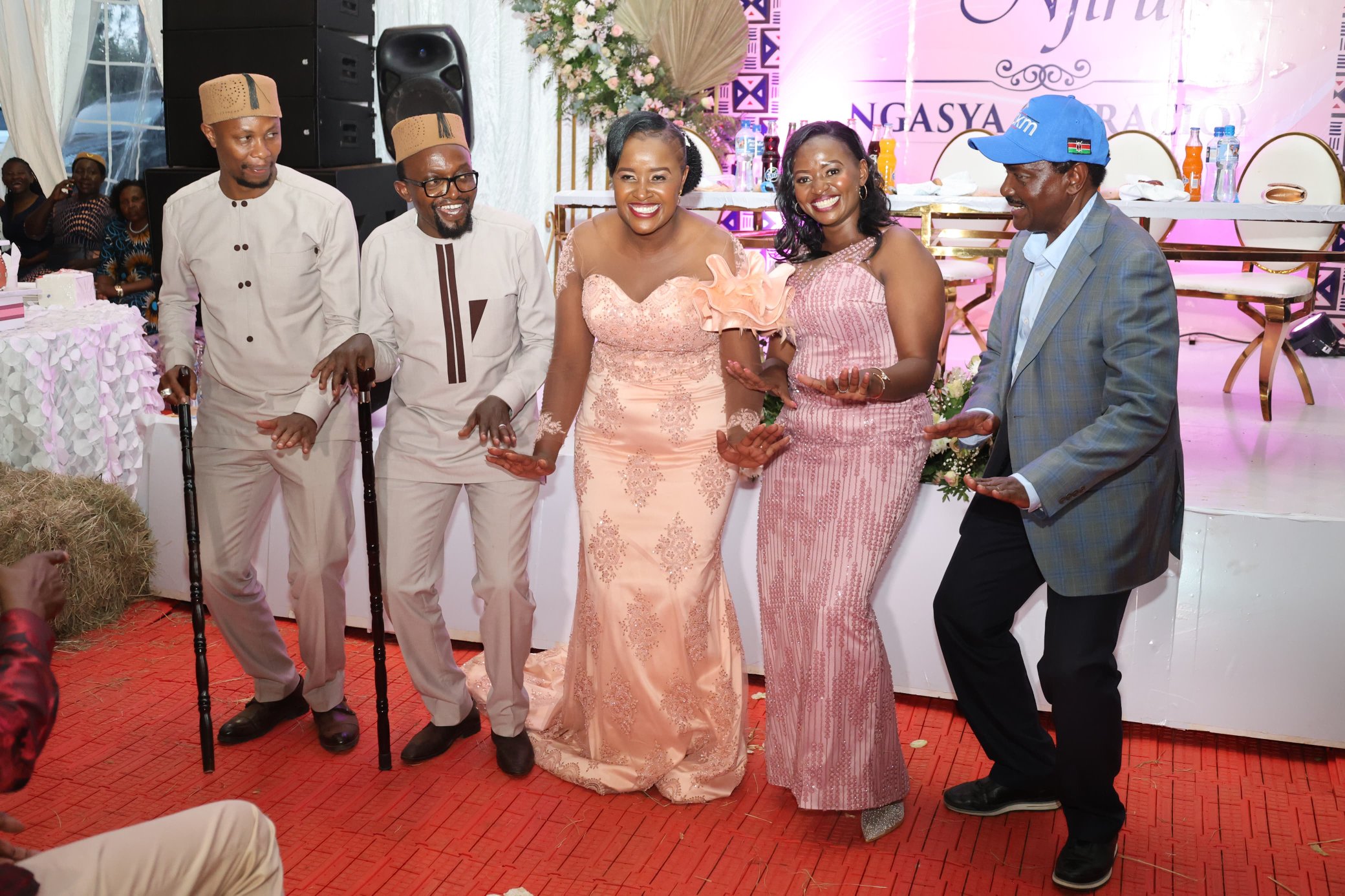 Kalonzo &amp; Karua grace lawyer Ndegwa Njiru's  wedding to fiance Laureen in Machakos