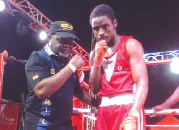 Azumah Nelson and his son Azumah Nelson Junior