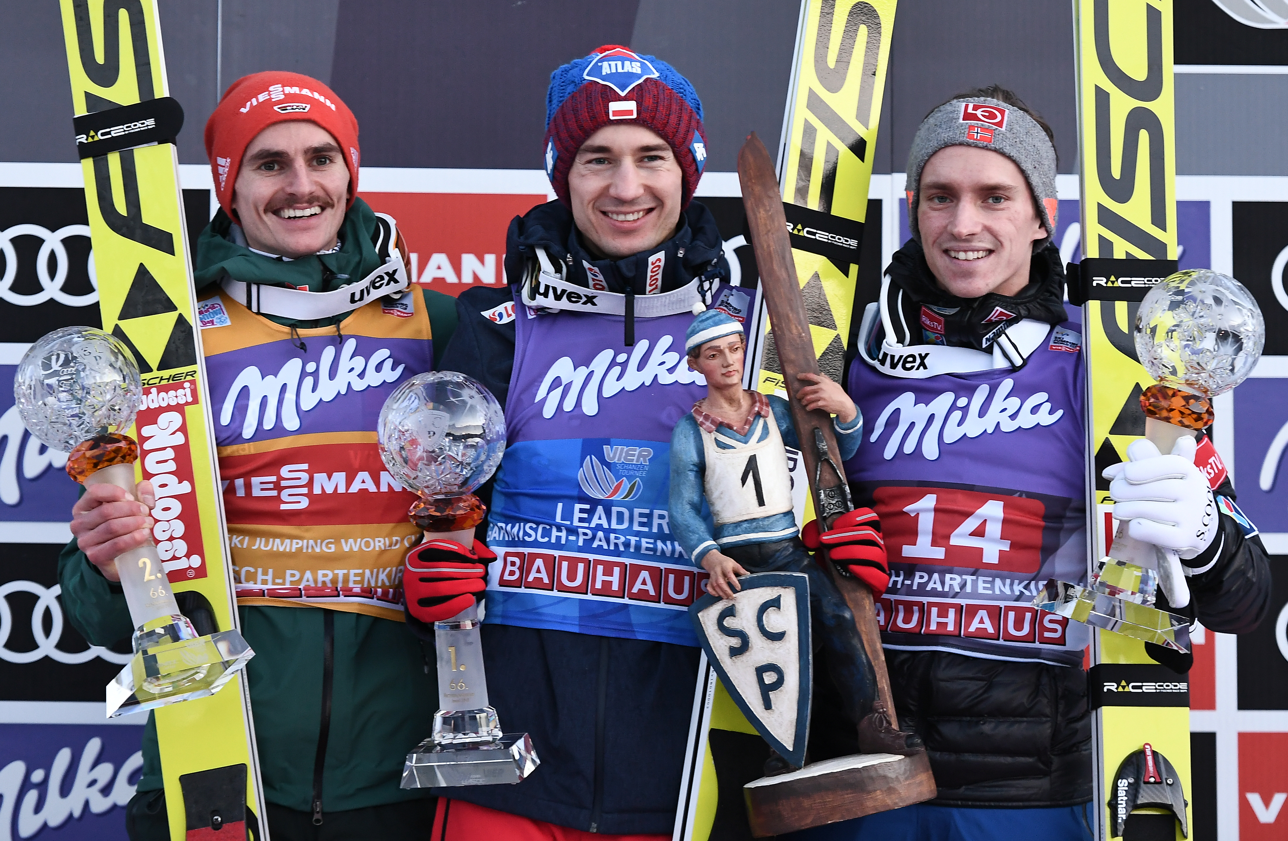 Turneul celor 4 Trambuline 2017/ 2018. Polonezul Kamil Stoch, în istorie! 4 victorii din 4, recordul vechi de 16 ani a fost egalat / FOTO&VIDEO