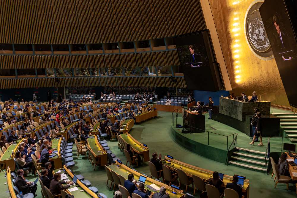Sala aproape goală la discursul ținut de Nicușor Dan la Adunarea Generală ONU de la New York