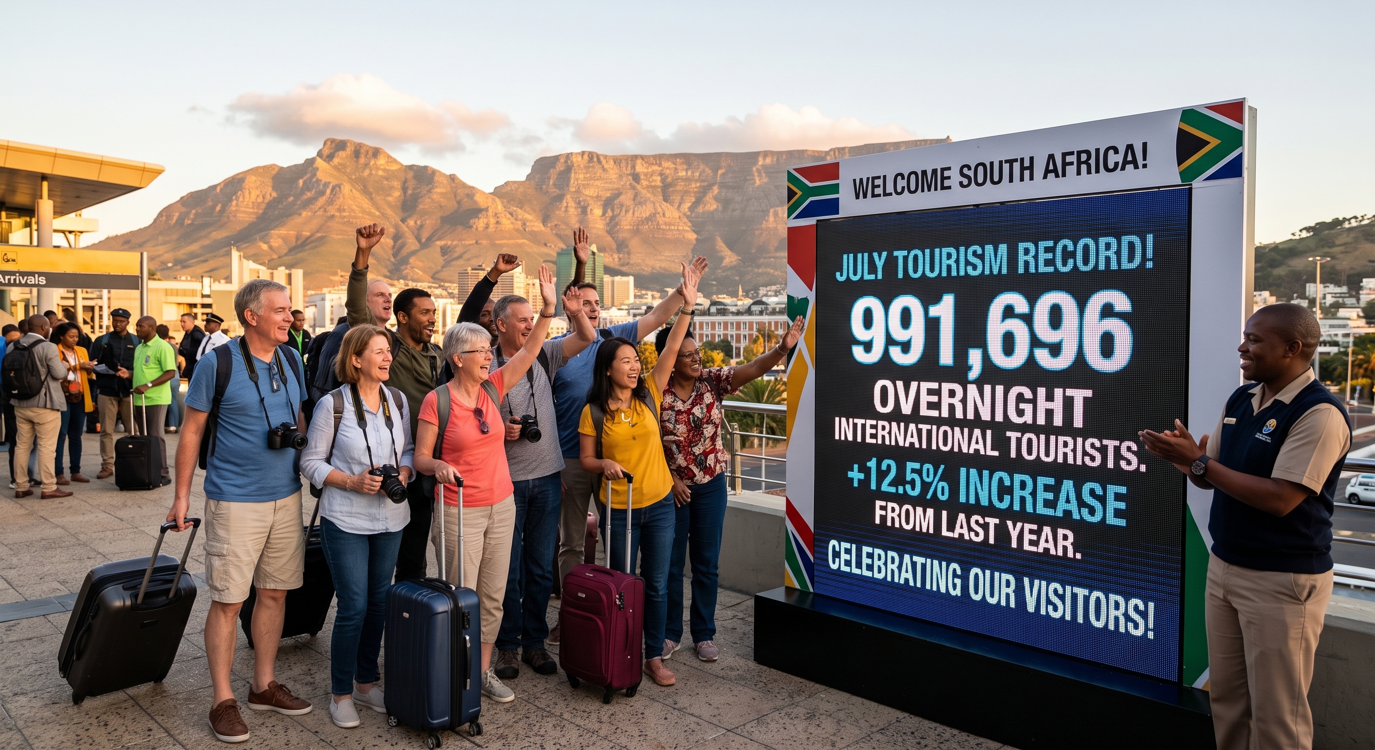 South Africa sees nearly 1M tourists, but arrivals from India and China drop