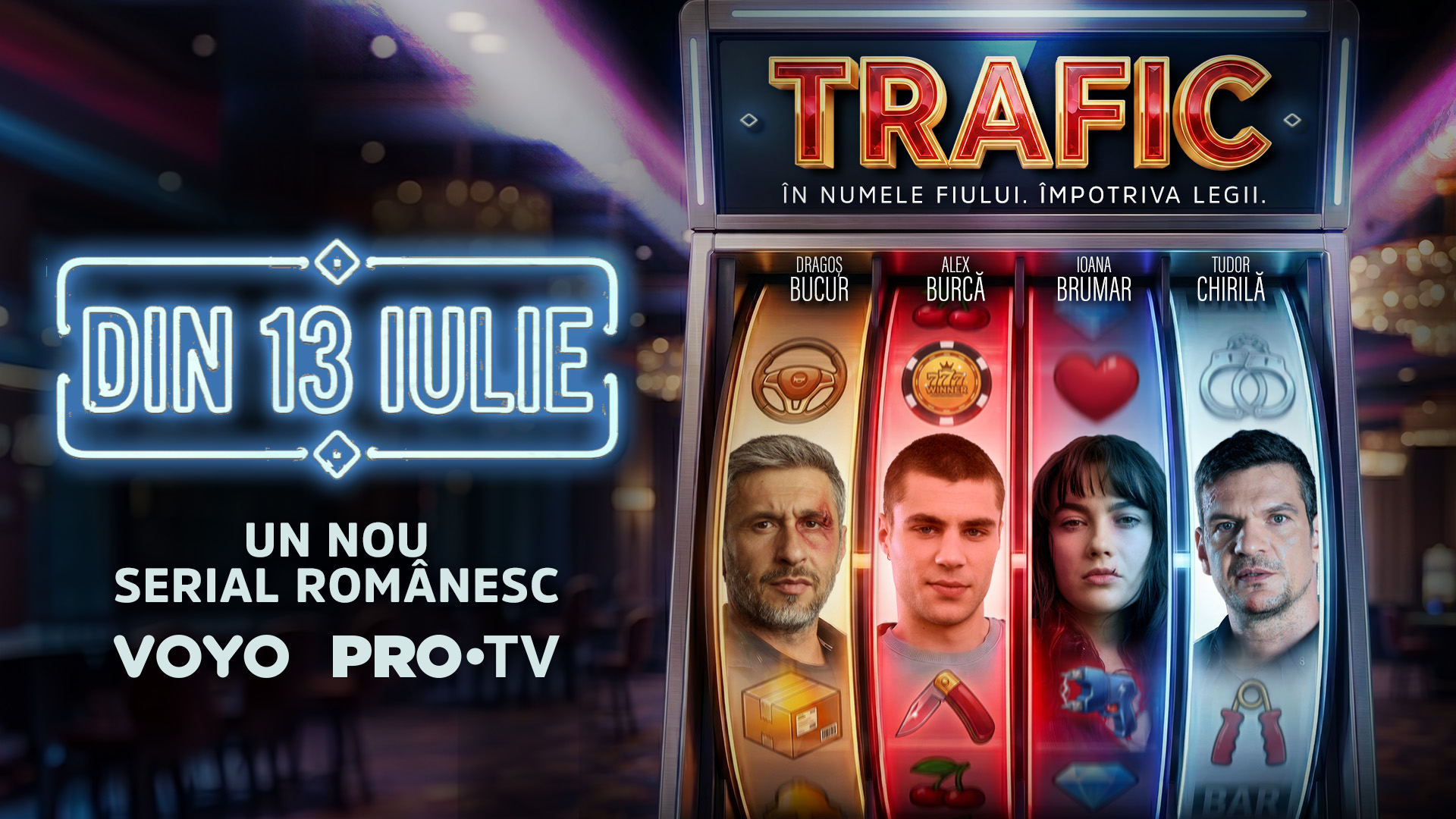 Când începe serialul „Trafic”, în care joacă Dragoș Bucur și Tudor Chirilă. Anunțul făcut de Pro TV