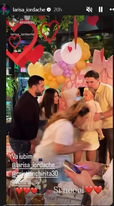 Fetița Larisei Iordache a împlinit 1 an. Imagini de la petrecerea Amirei. „Astăzi trăim cele mai minunate momente alături de tine”