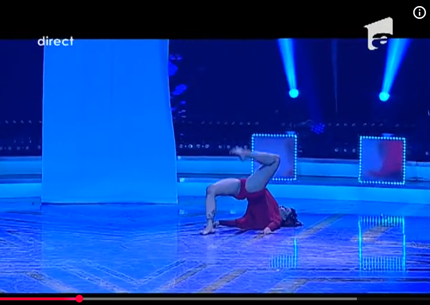 Imagini cu Andreea Popescu și Rareș Cojoc din 2013, când au dansat împreună într-o emisiune difuzată la Antena 1