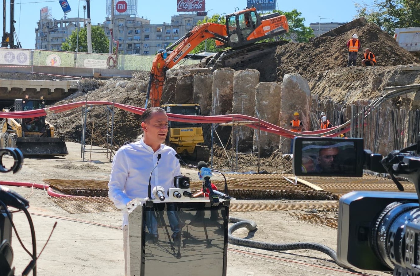 Când se reia circulația mașinilor pe Splaiul Independenței, în zona Piața Unirii. Anunțul Primăriei Sector 4, în pline lucrări la Planșeul Unirii