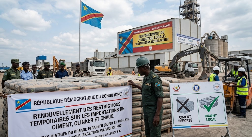 DR Congo renews cement and lime import restrictions to protect domestic producers