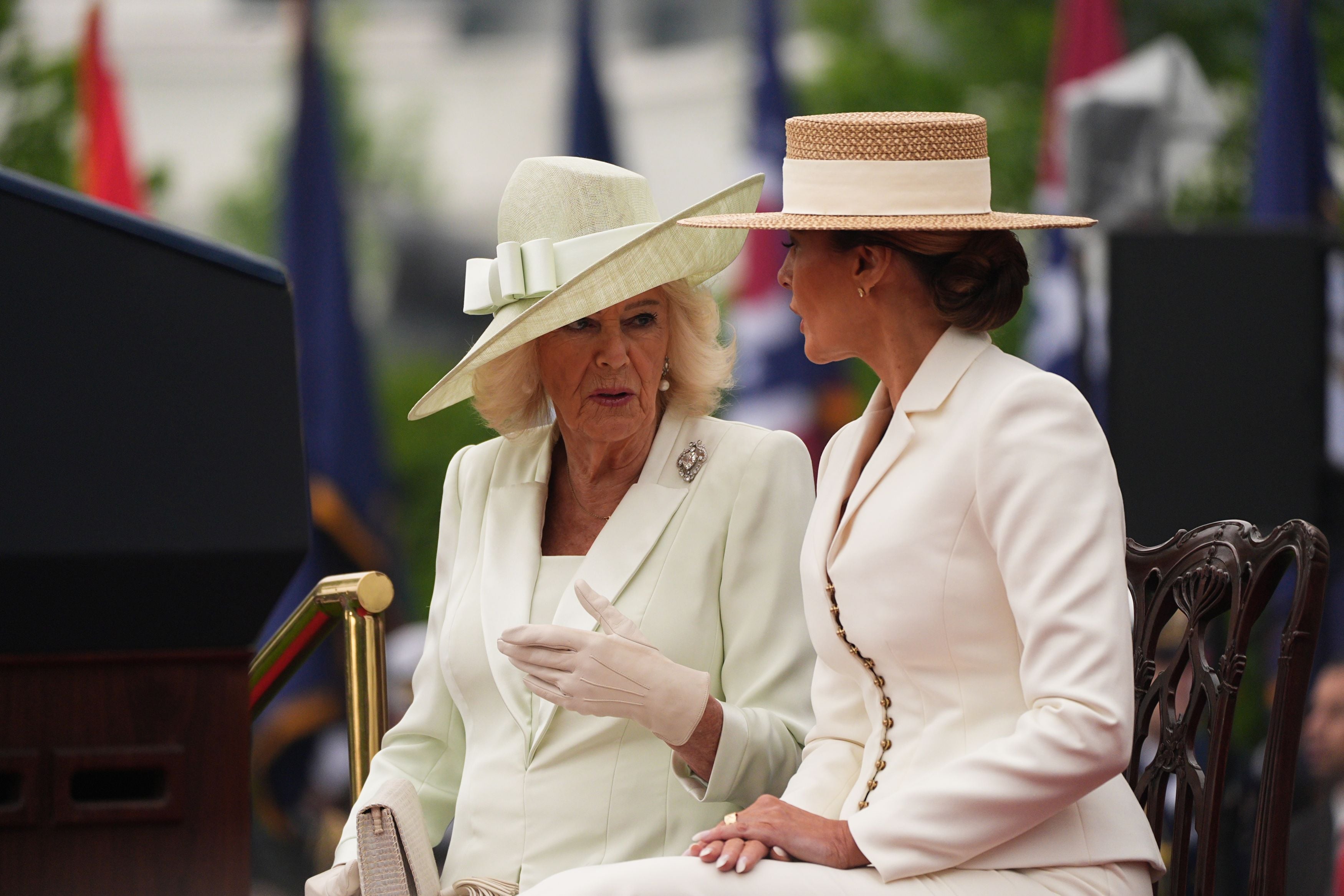 Cum au apărut regina Camilla și Melania Trump la Casa Albă. Și-au asortat ținutele două zile la rând