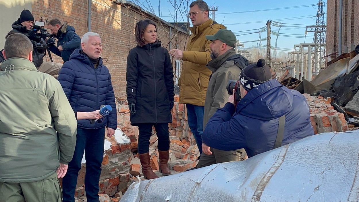 Ministrul de externe al Germaniei a vizitat Harkovul, orașul ucrainean aflat chiar la granița cu Rusia