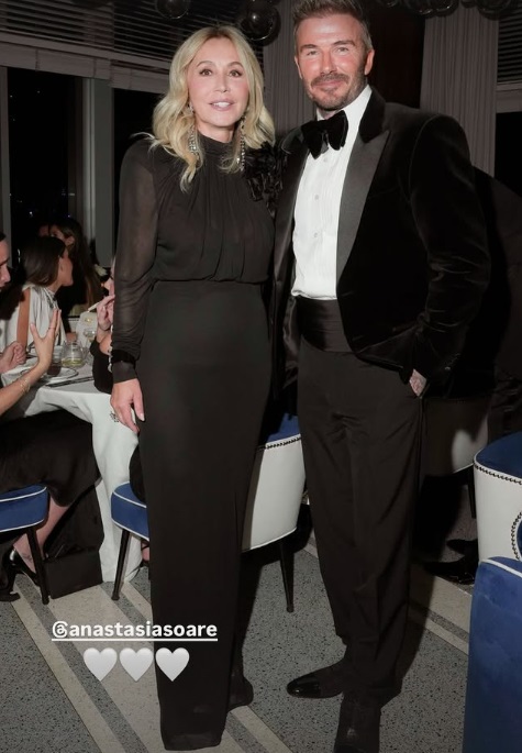 Cum a apărut Anastasia Soare la petrecerea lui David Beckham. Românca s-a distrat la aniversarea fostului fotbalist, la care a participat și Messi