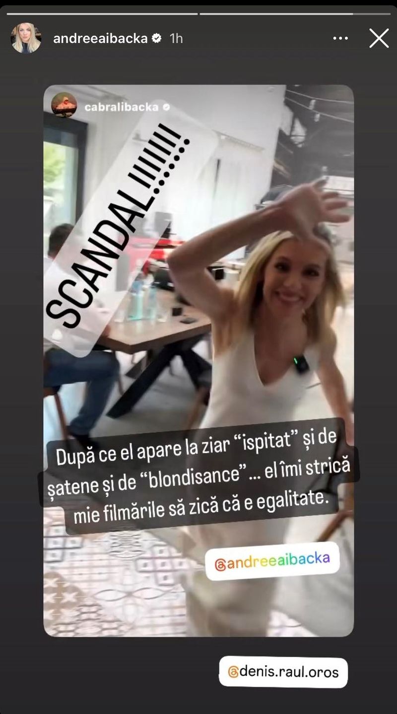 Cum a surprins-o Cabral pe Andreea Ibacka atunci când a ajuns acasă. „Am găsit-o pe nevasta mea cu doi bărbați”. Actrița i-a dat imediat replica