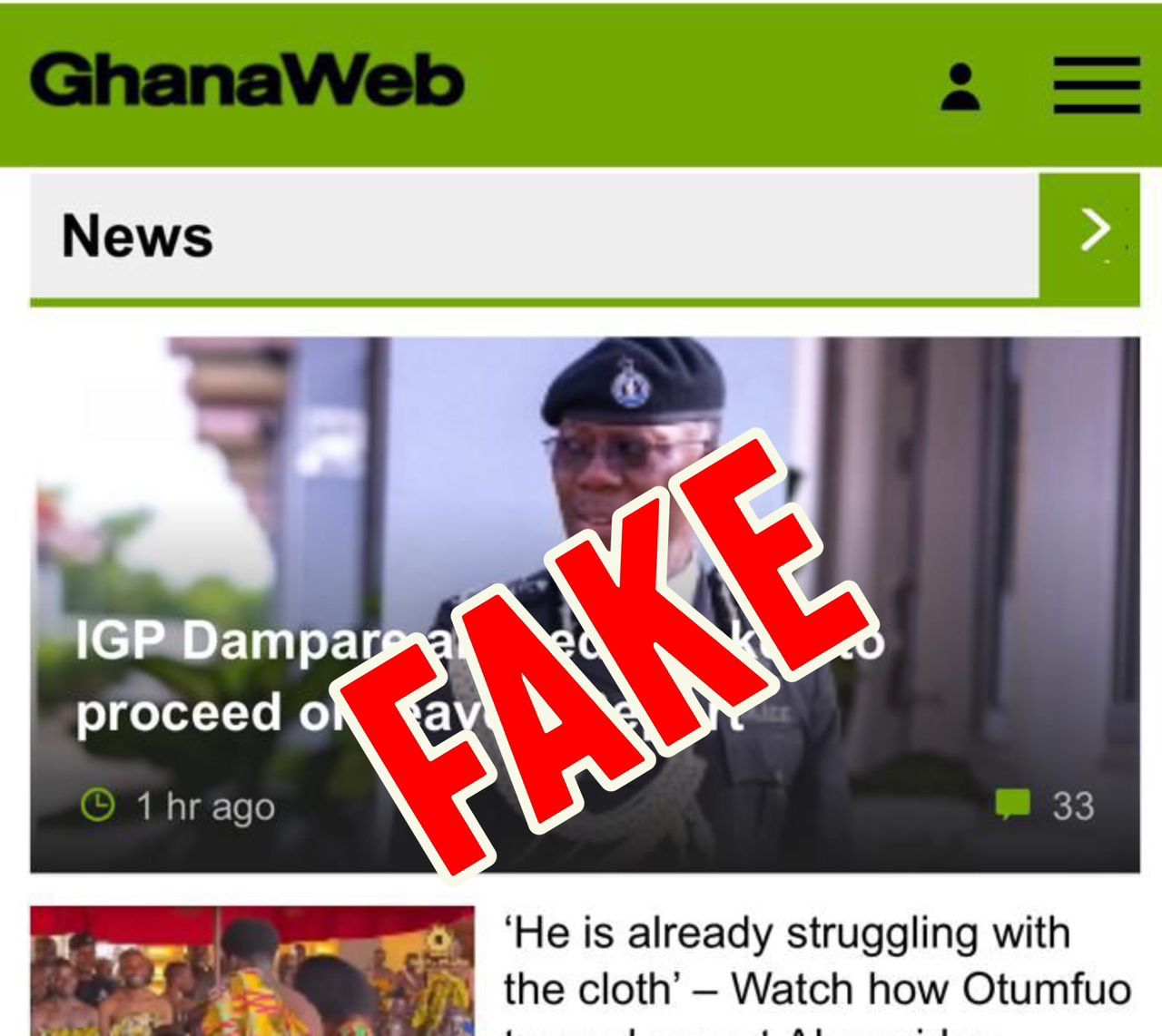 Ghana Police Service debunks false reports of IGP Dampare\'s removal