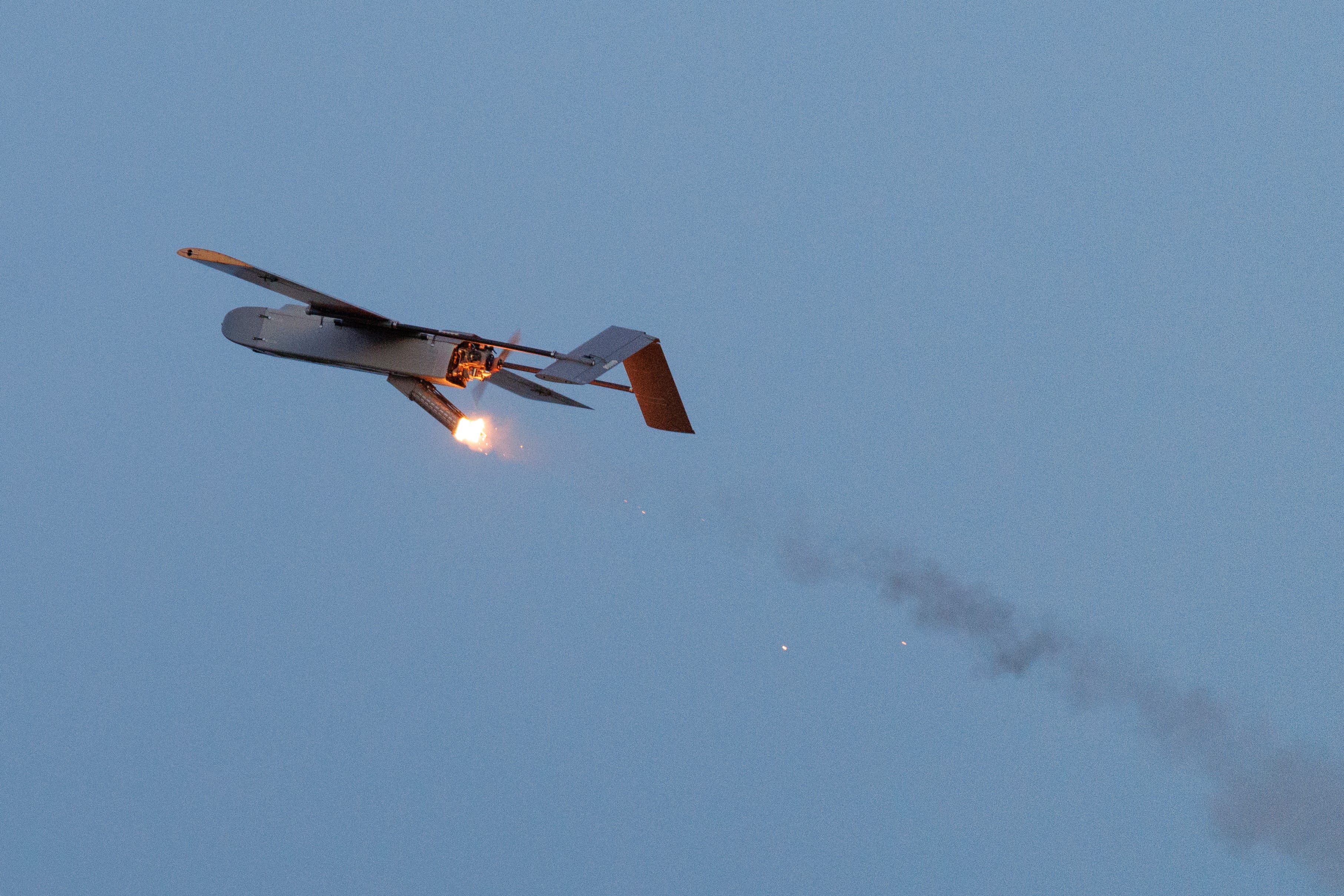 Fire Point said its FP-1 drones were used in one of the record-breaking strikes on Wednesday.Valentyn Ogirenko/REUTERS