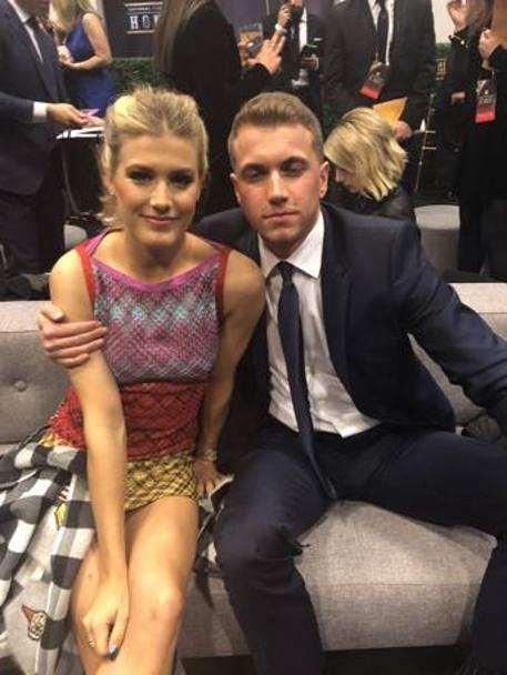 Nu vine la Cluj, s-a dus la Super Bowl. Eugenie Bouchard a petrecut din nou cu studentul John Goehrke / GALERIE FOTO