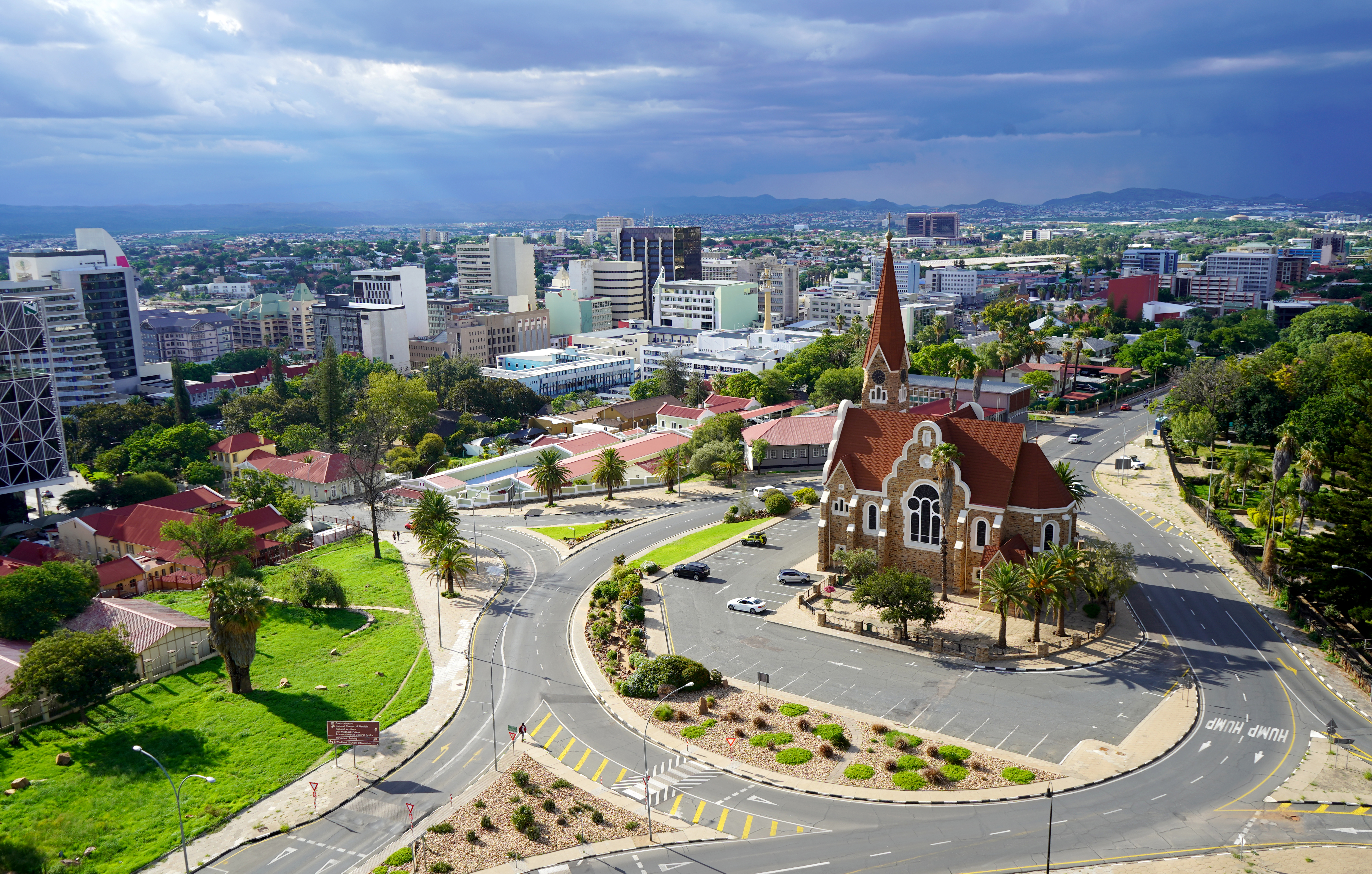 Landmark building of Christus Kirche, or Christ Church in Windhoek, Namibia. [Stock Photo/Getty Images]