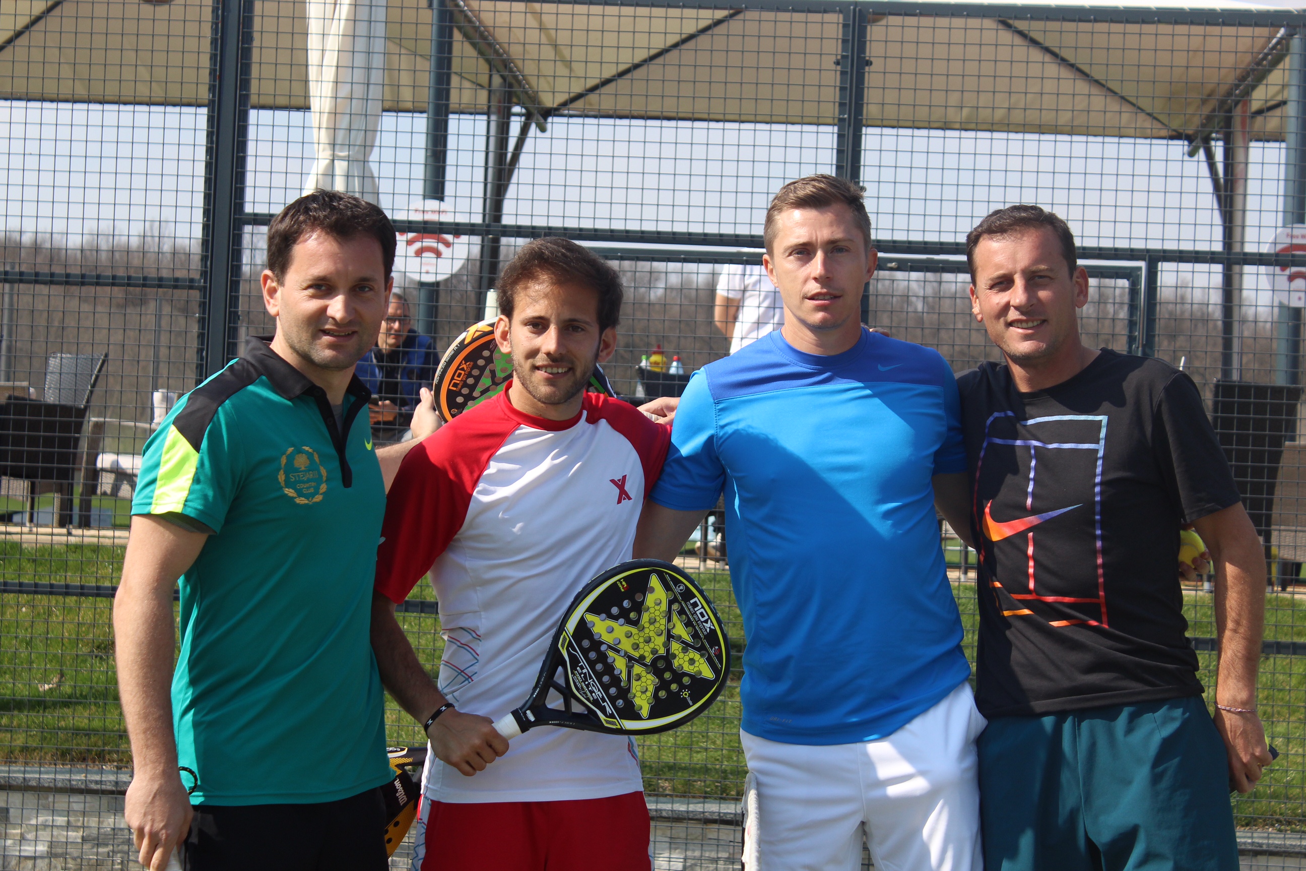 Marius Copil, Andrei Pavel şi Victor Crivoi au jucat padel la complexul lui Ion Țiriac | FOTO