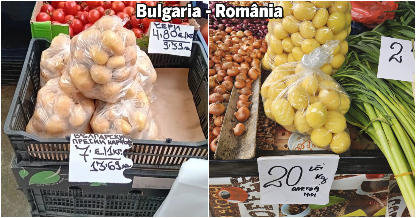 Experiment Libertatea. Preţurile la alimente în Bulgaria faţă de România: şi castraveţii aduşi din Grecia sunt mai scumpi la vecini