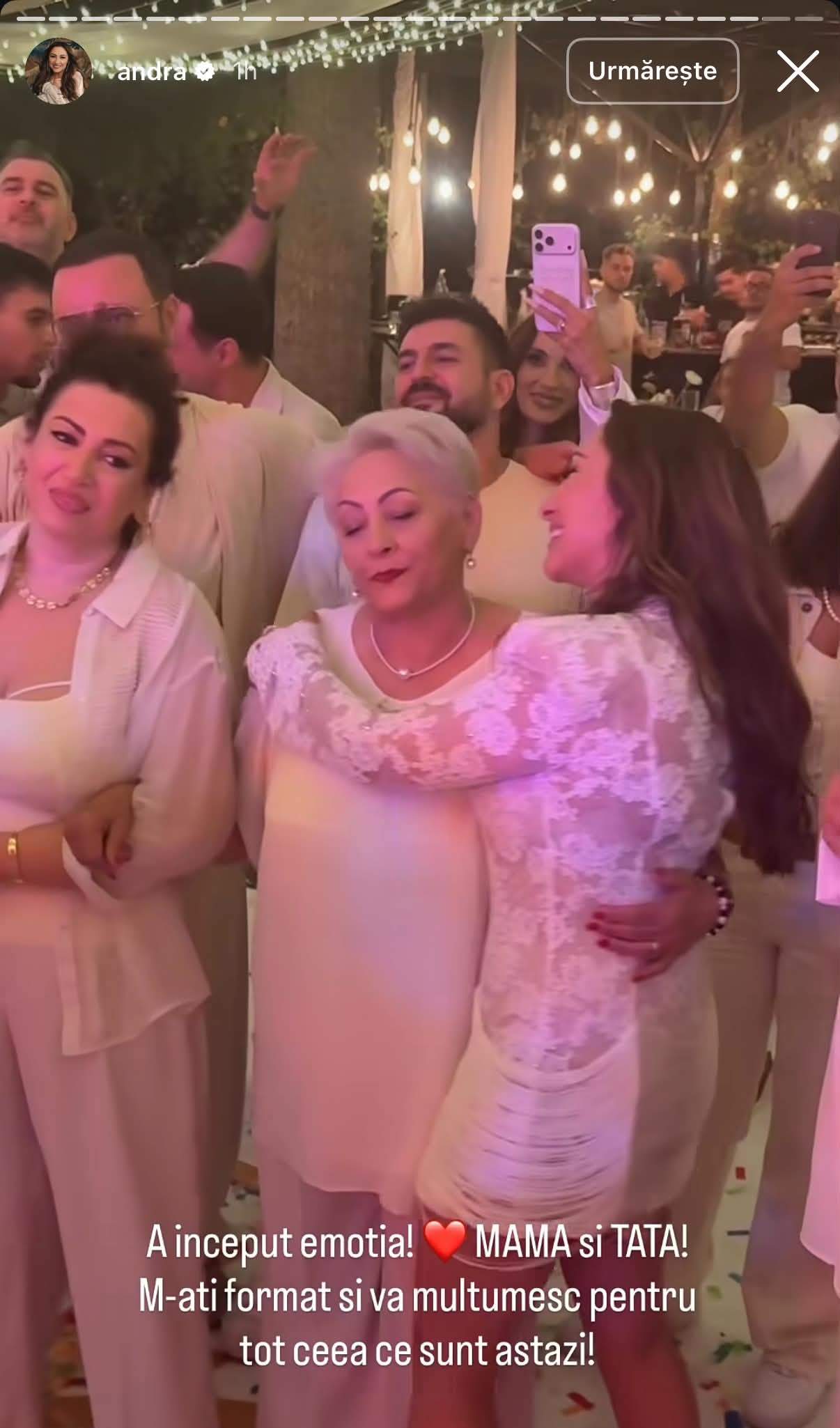 Imagini emoționante cu Andra și mama ei la petrecerea aniversară a artistei. „M-ați format și vă mulțumesc pentru tot”
