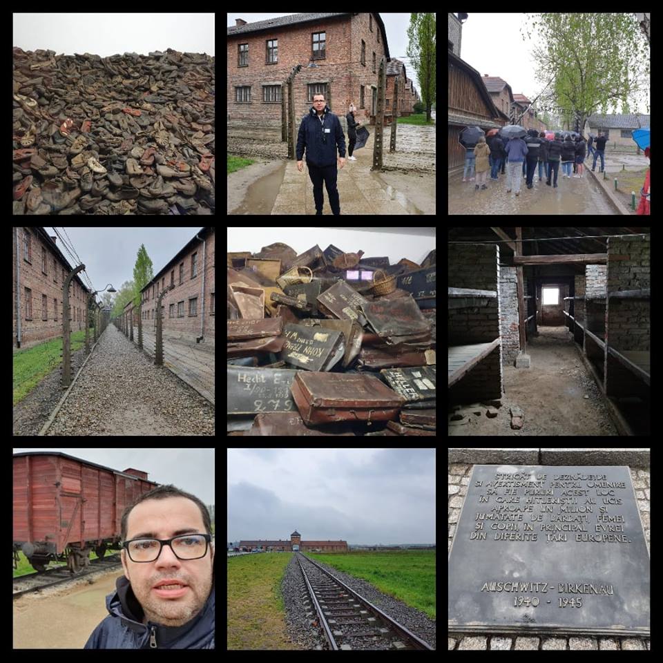 Răzvan Popescu de la Radio ZU a făcut Paștele la Auschwitz. „O vizită în lagăr ar trebui să fie obligatorie pentru orice om. Poate așa ne mai dispar gândurile războinice”