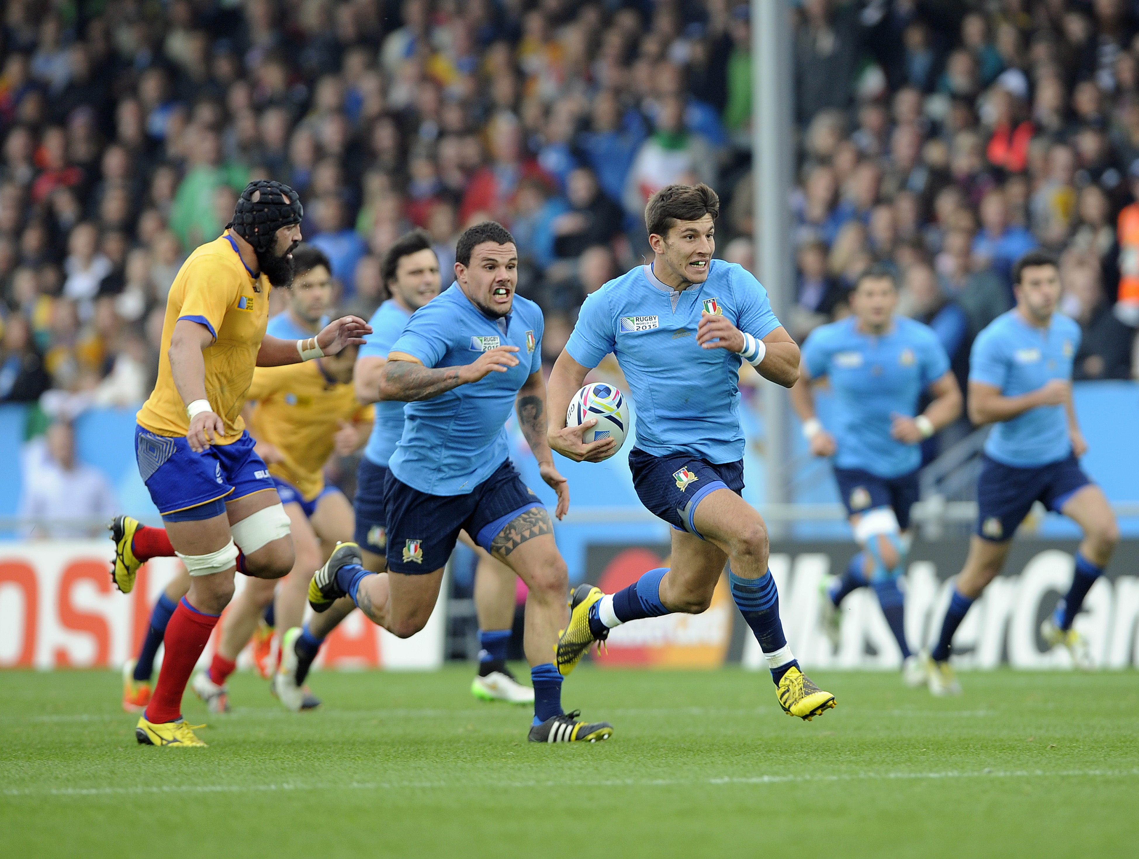 CUPA MONDIALĂ DE RUGBY, ROMÂNIA - ITALIA 22-32. La Exeter, peninsularii i-au pus la pământ pe ”stejari”. Au marcat patru eseuri, tricolorii - doar trei, dintre care două când nu mai conta. Rămânem cei mai buni dintre cei slabi! / FOTO&VIDEO