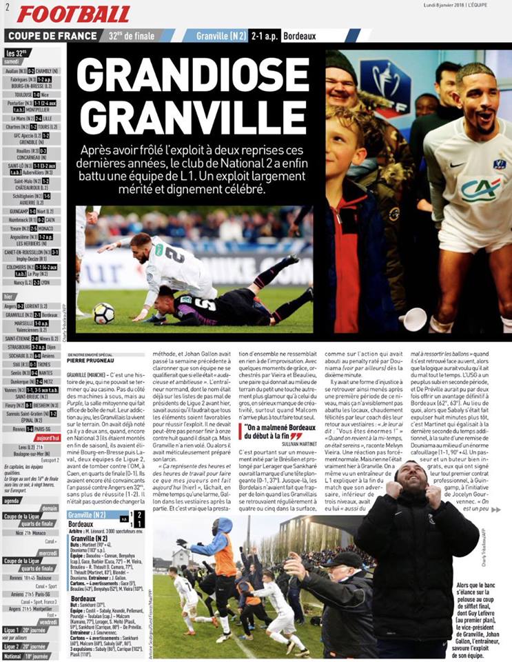 Cupa Franței 2018, 32-imi. Cum a ajuns Sorin Cucu pe prima pagina din L'Équipe! Lens, ultima calificată