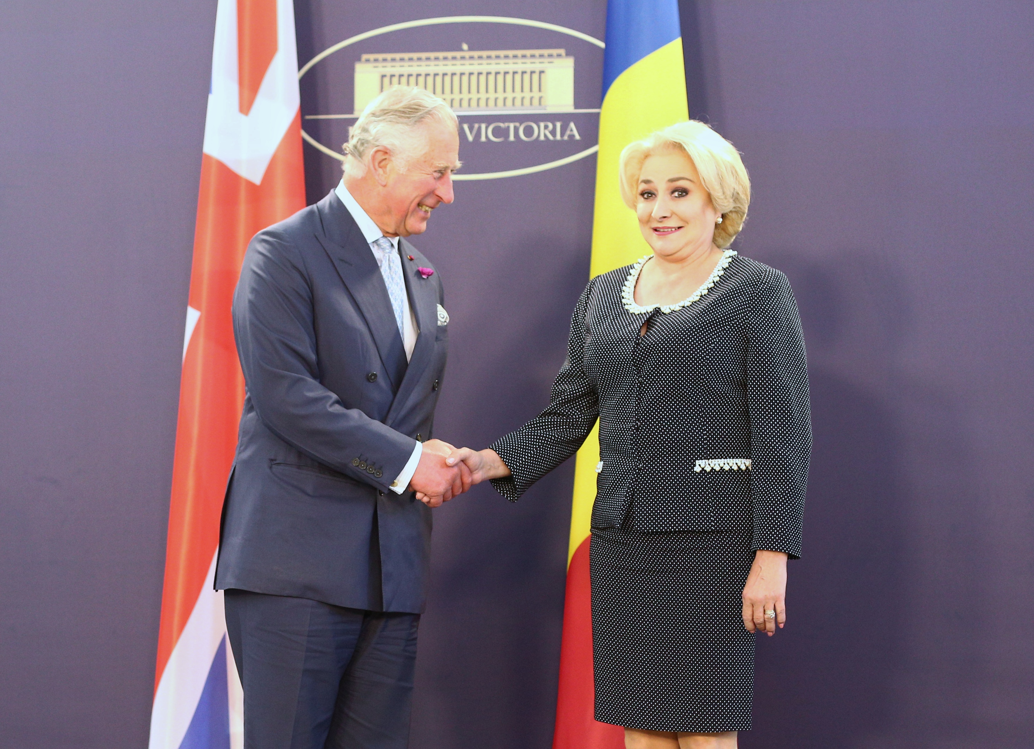 FOTO. Prințul Charles, vizită oficială în România; S-a întâlnit cu președintele Iohannis, cu premierul Dăncilă și Custodele Coroanei