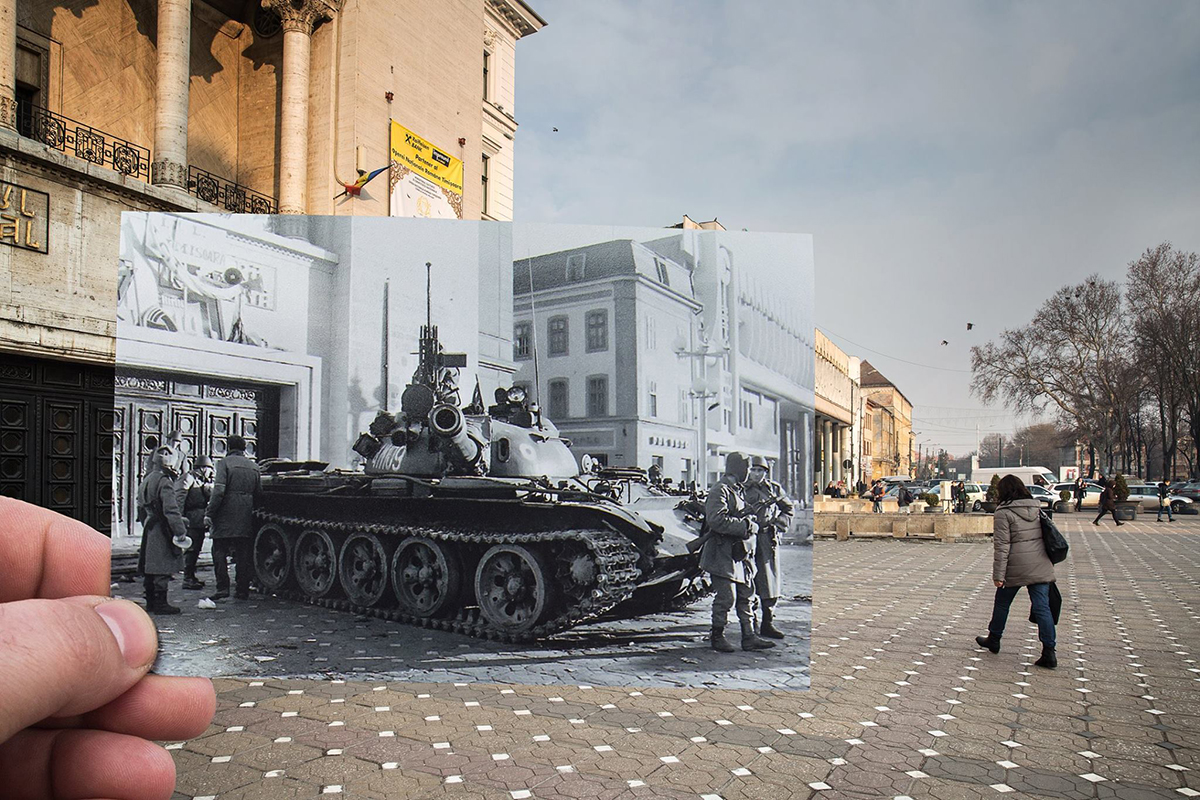 GALERIE FOTO/ Timişoara, la 29 de ani după Revoluţie. Cum arată azi locurile unde, în 1989, s-a murit pentru libertate