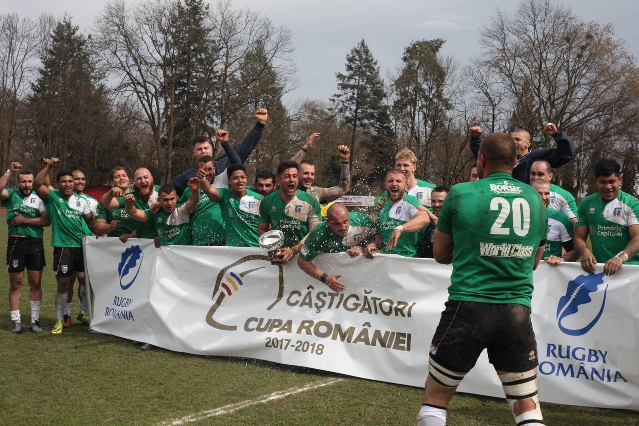 CSM București a câștigat Cupa României la rugby de ziua pilierului Kamil Sobota / GALERIE FOTO