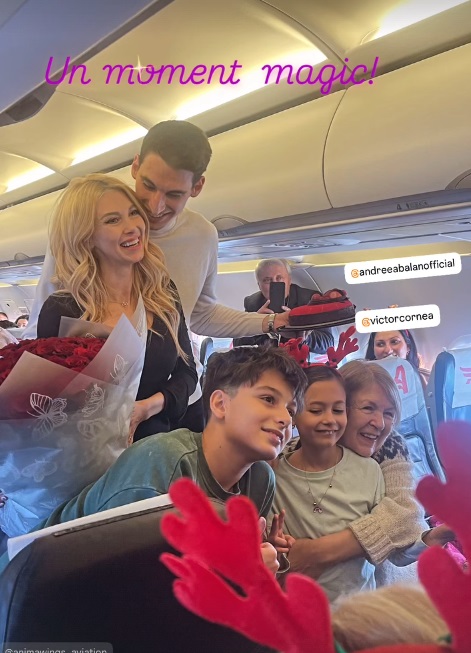Reacția pe care a avut-o Luca, băiatul lui Victor Cornea, când tatăl lui a cerut-o de soție pe Andreea Bălan: „Nu mă așteptam deloc”