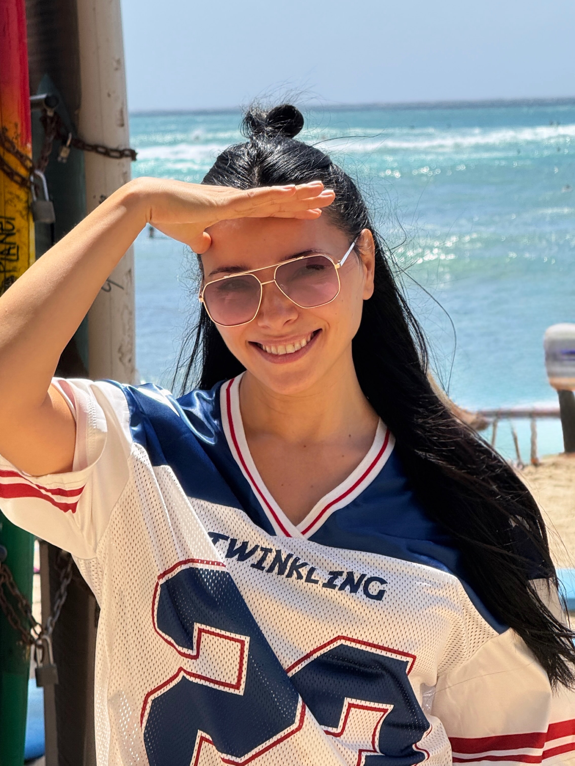 Corina Caragea în Hawaii (Honolulu - Waikiki)