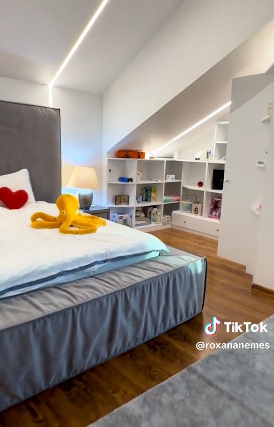 Cum arată camera gemenilor Roxanei Nemeș. Imagini din vila de 1 milion de euro a vedetei