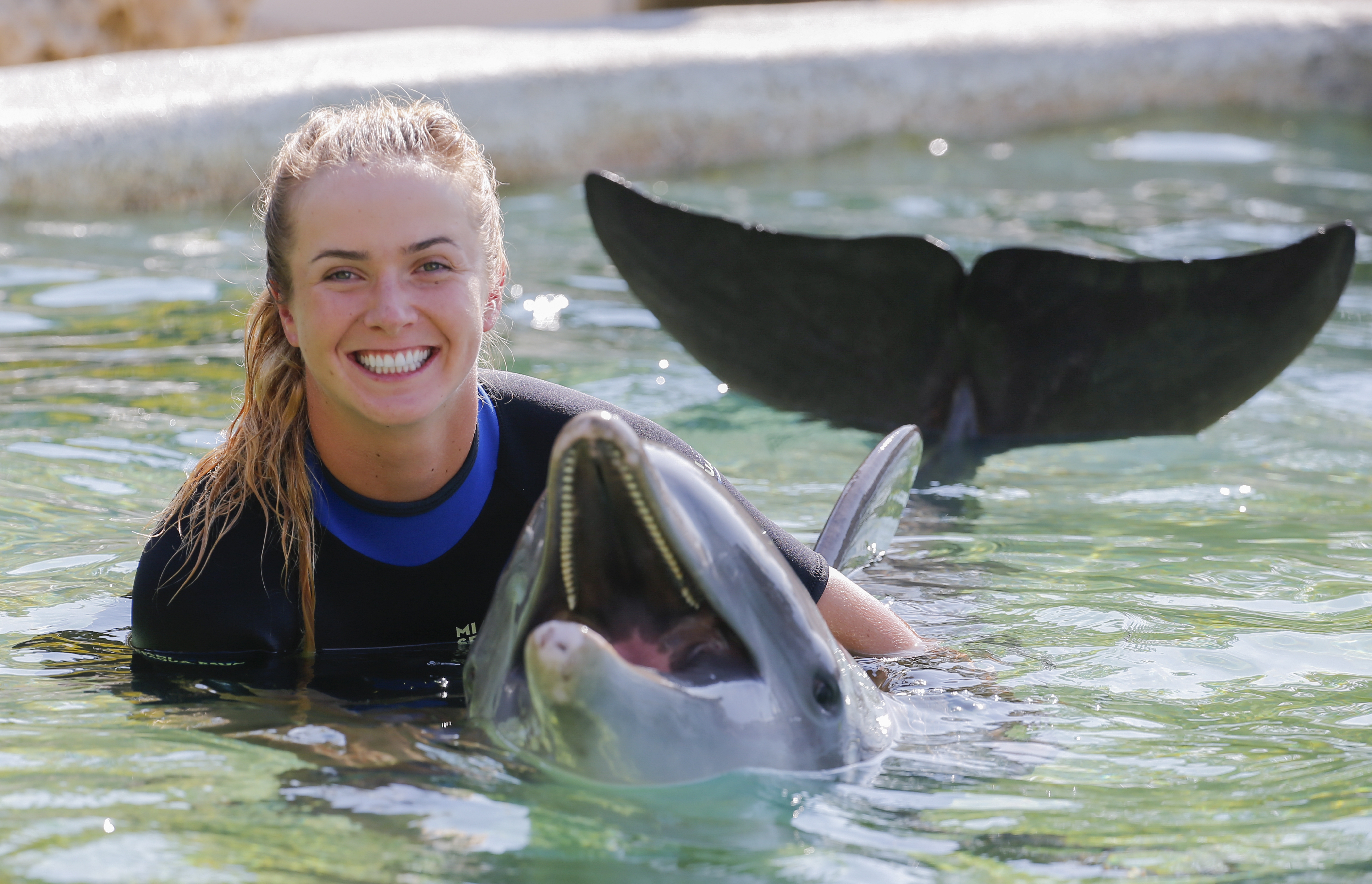 Vedetele tenisului mondial s-au zbenguit cu delfinii la Miami / FOTO & VIDEO
