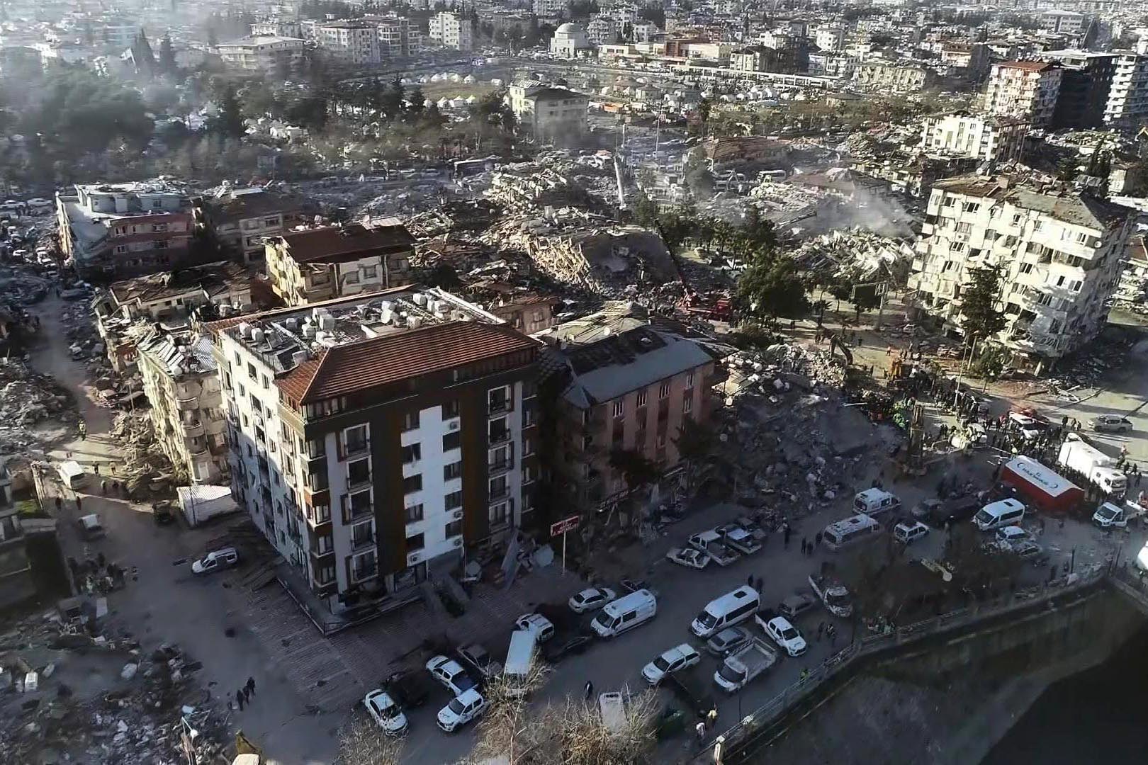 Dezastrul din Hatay, văzut din dronă. Cum arată provincia la câteva zile după cutremurul devastator