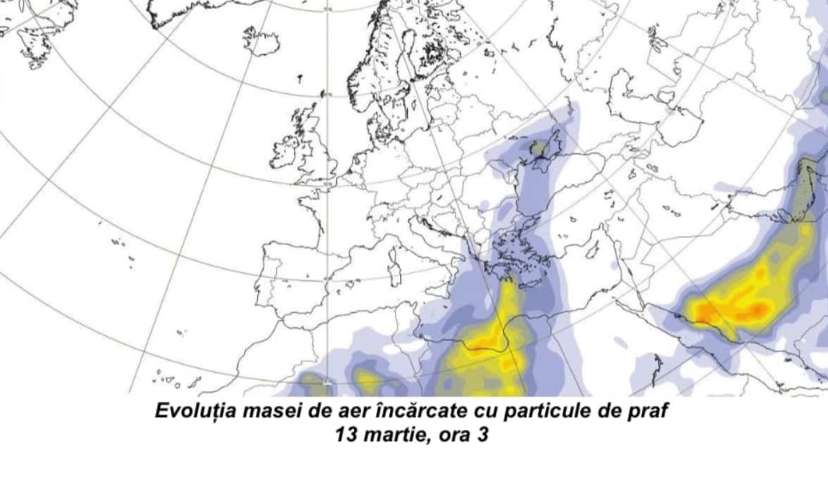 Praful saharian acoperă iar cerul României. Ce zone vor fi afectate