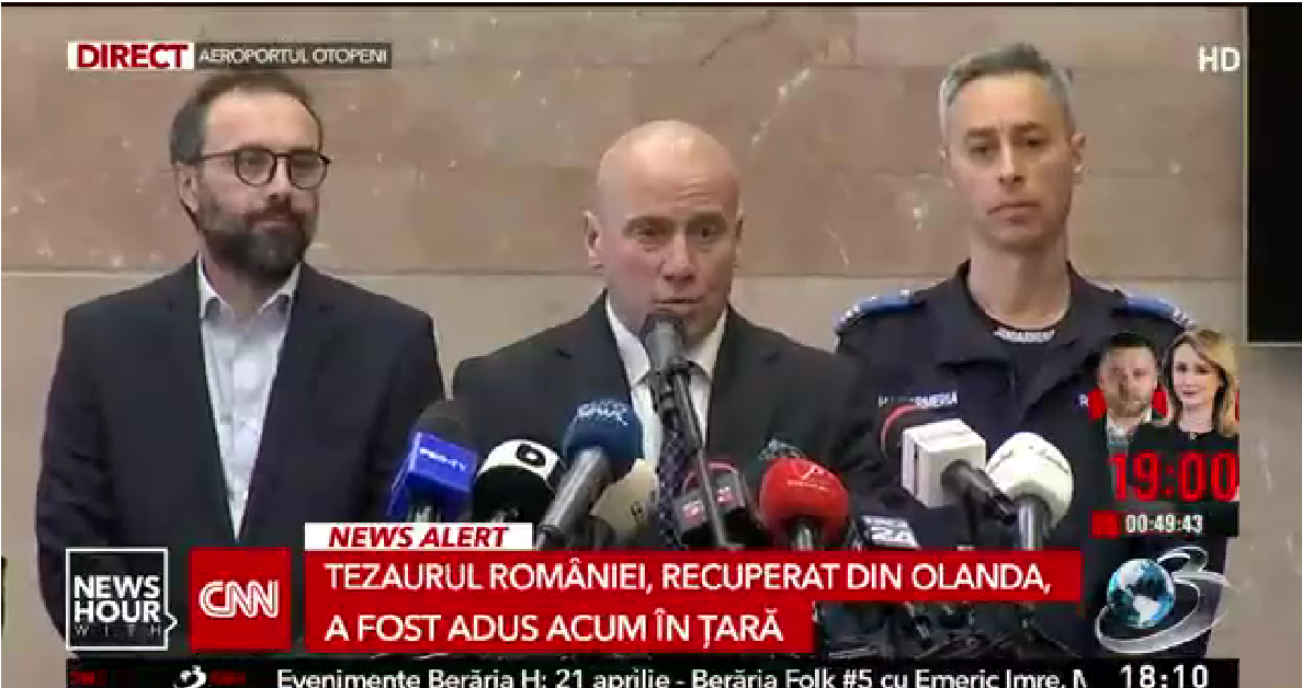 Coiful dacic și brățările de aur au ajuns în țară. Unde au fost duse și când vor putea fi văzute de public
