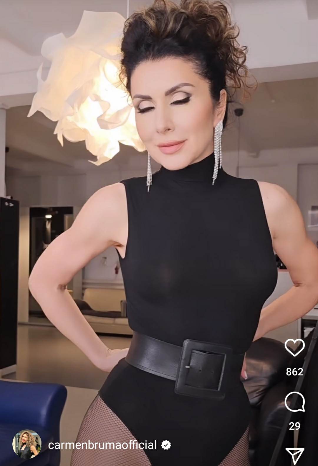 Carmen Brumă, complet goală la 46 de ani. Iubita lui Mircea Badea și-a arătat silueta
