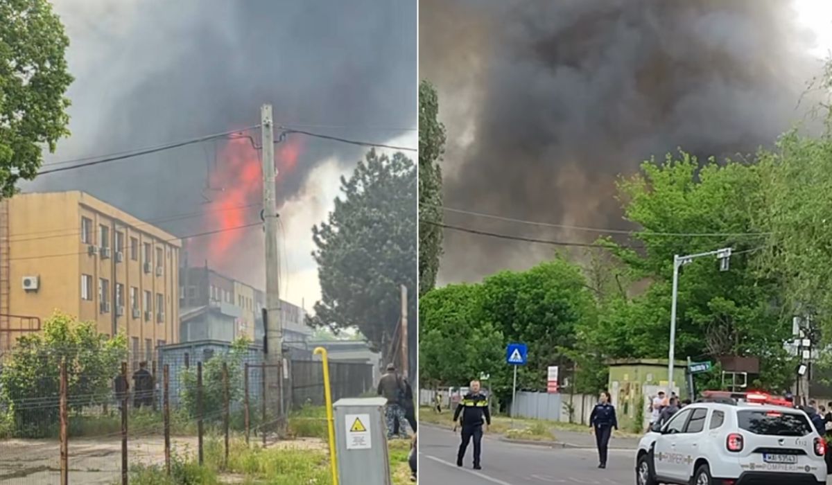 Incendiu în București. RO-alert pentru oamenii care locuiesc în zona Giulești | VIDEO